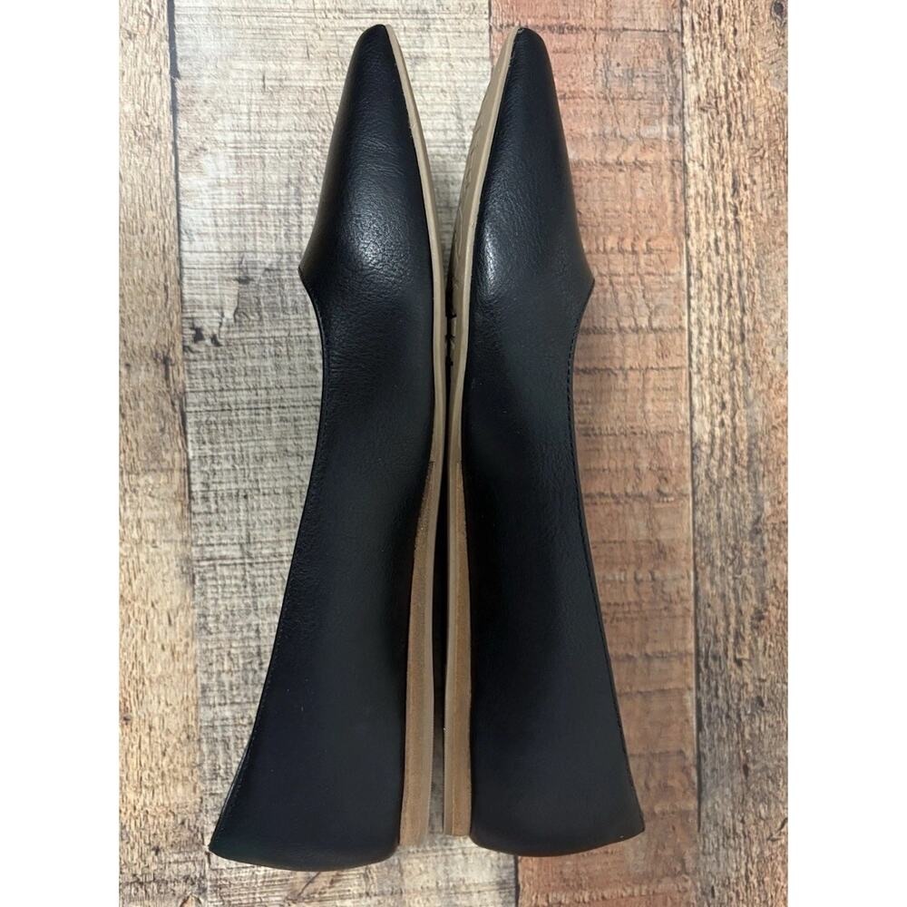 Classic Black Leather Flats